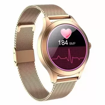 Smartwatch damski Garett Lady Naomi Pro RT złoty na bransolecie z kolorze złota. ⌚.webp